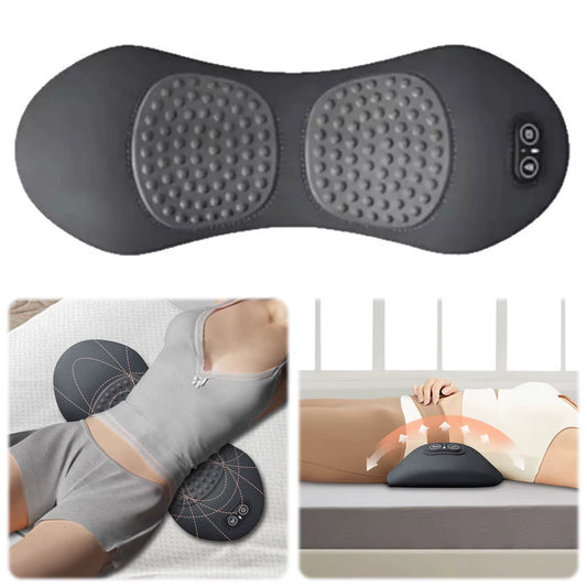 3 in 1 Electric Lumbar Support Pillow with Adjustable Height Back Massager with Heat Back Support Pillow for Lower Back