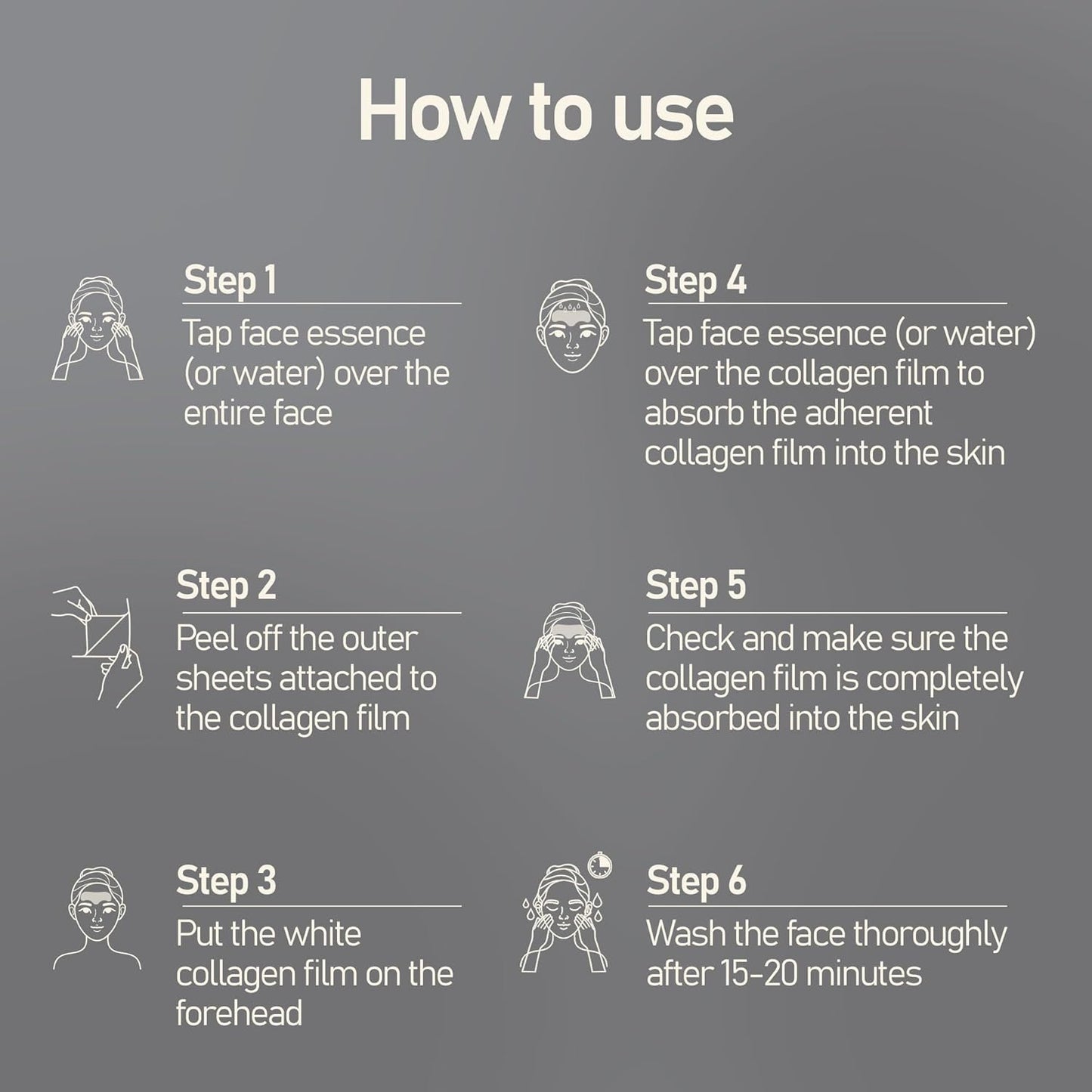 Forehead Wrinkle Patches 12Pcs - anti Wrinkle Patch with Marine Collagen and Hyaluronic Acid - Forehead Wrinkle Treatment - Skin Technology from Korea