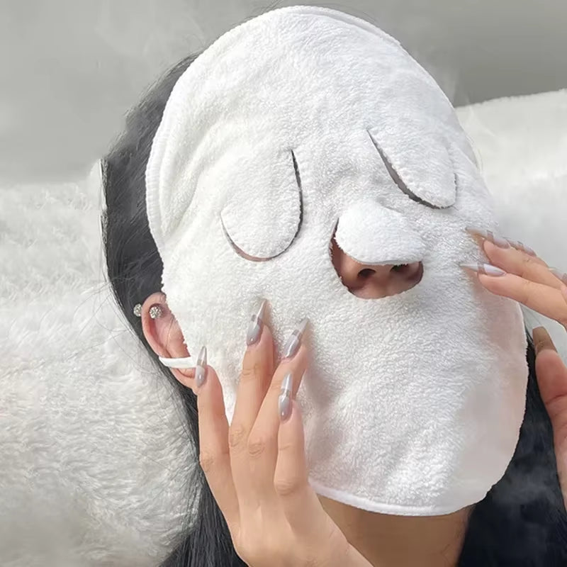 Warm Compress Towel Cold Compress Face Compress Face Towel Double Thickness Beauty Salon Beauty Hair Towel Skin Care