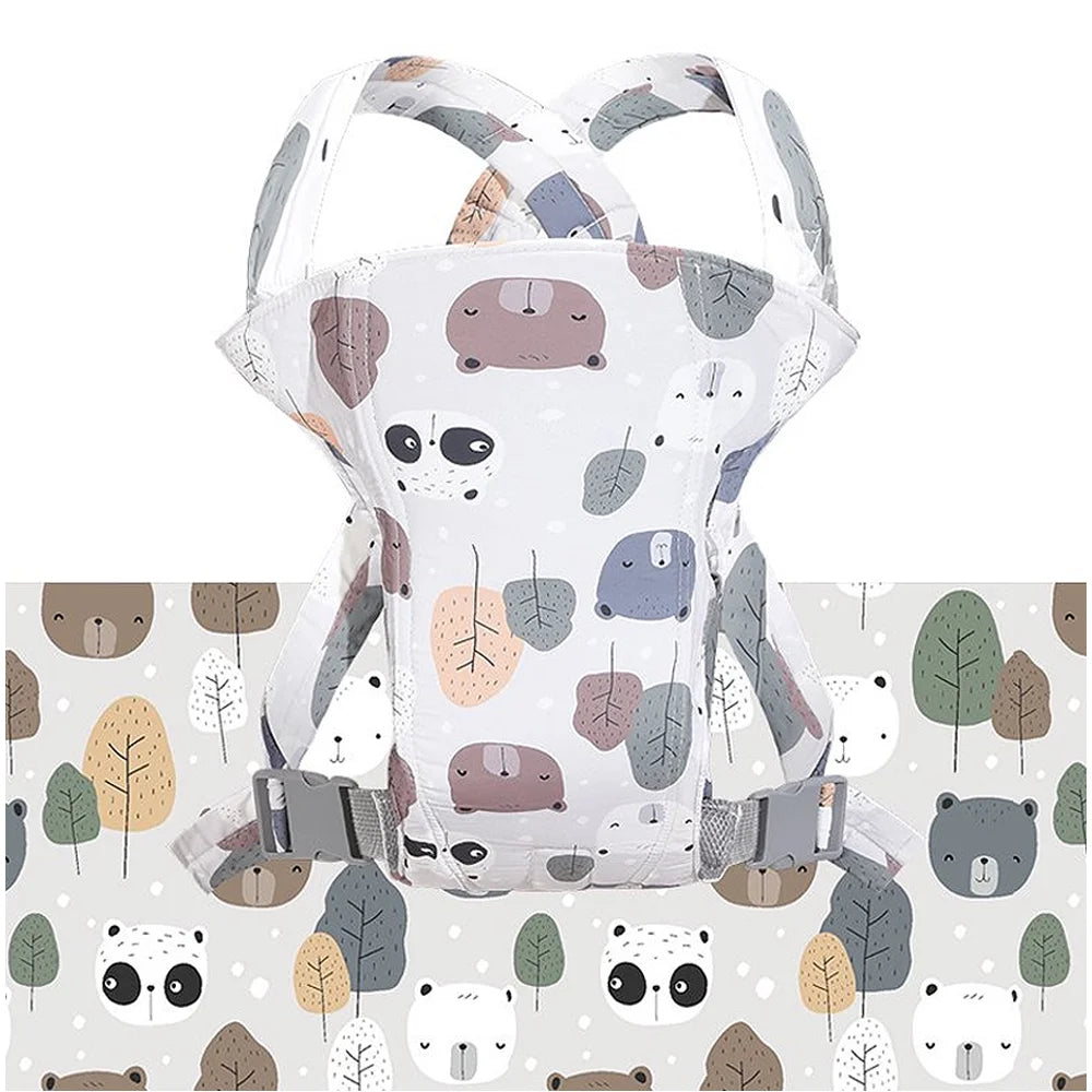 4 in 1 Baby Carrier,Ergonomic Infant Carrier Backpack,Breathable Front Back Carrying Wrap Seat for Newborn Toddlers up to 33 Lbs,Colorful