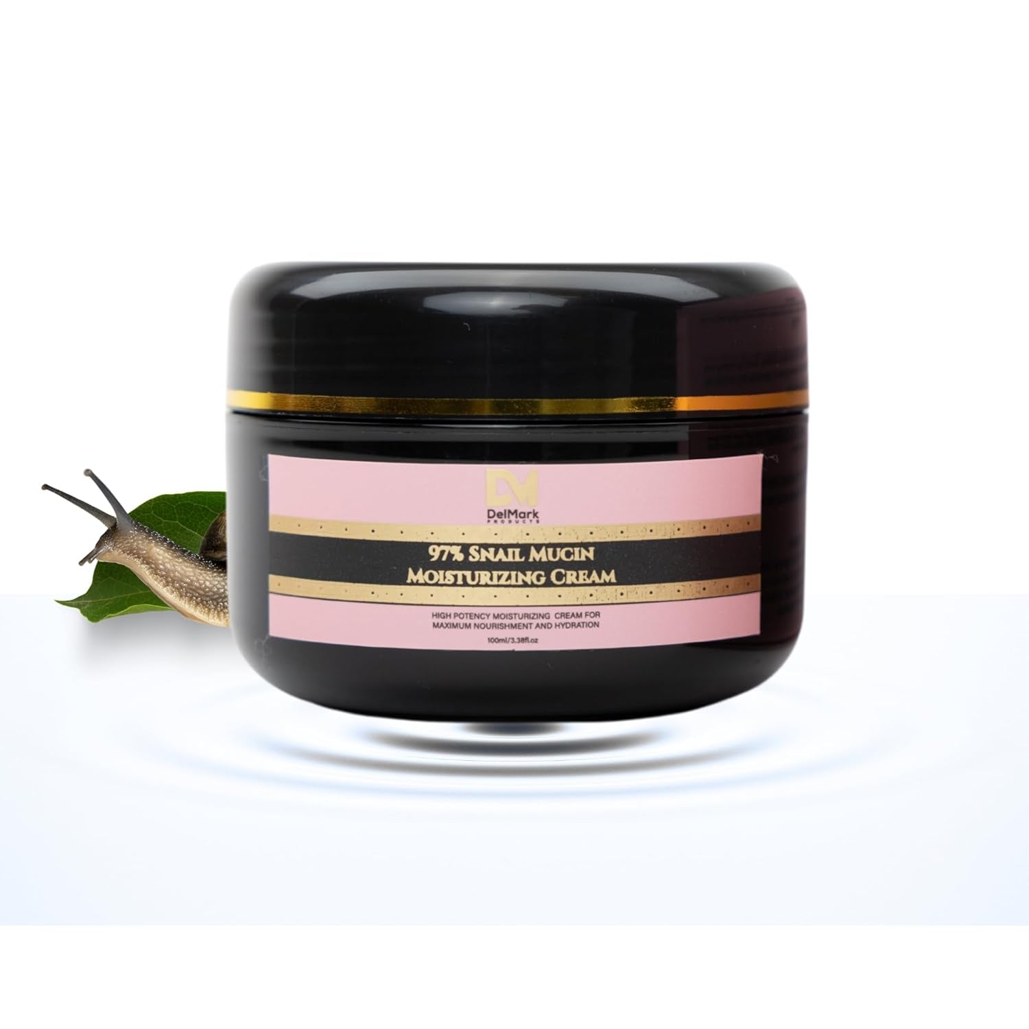 Snail Mucin 97% Daily Face Moisturizer Cream 100ML, Hydrate, Repair & Glow, Korean Moisturizer for Smooth, Healthy Skin