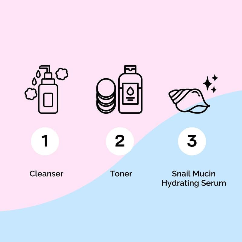 Korean Snail Mucin Serum - 97% Snail Secretion Filtrate for Deep Hydration & Glass Skin - Lightweight, Fast-Absorbing, Cruelty-Free, 100 Ml