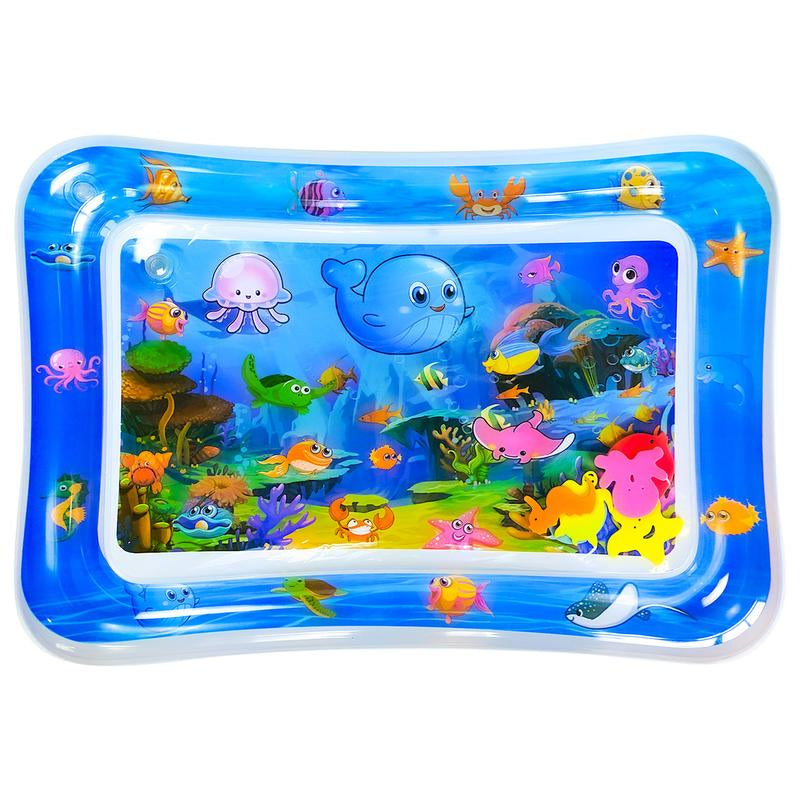 Inflatable Tummy Time Mat Premium Water Play Mat Toys Portable Strengthen Your Baby'S Muscles Sensory Board Playpen Tcg Playmat