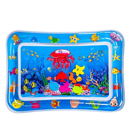 Inflatable Tummy Time Mat Premium Water Play Mat Toys Portable Strengthen Your Baby'S Muscles Sensory Board Playpen Tcg Playmat