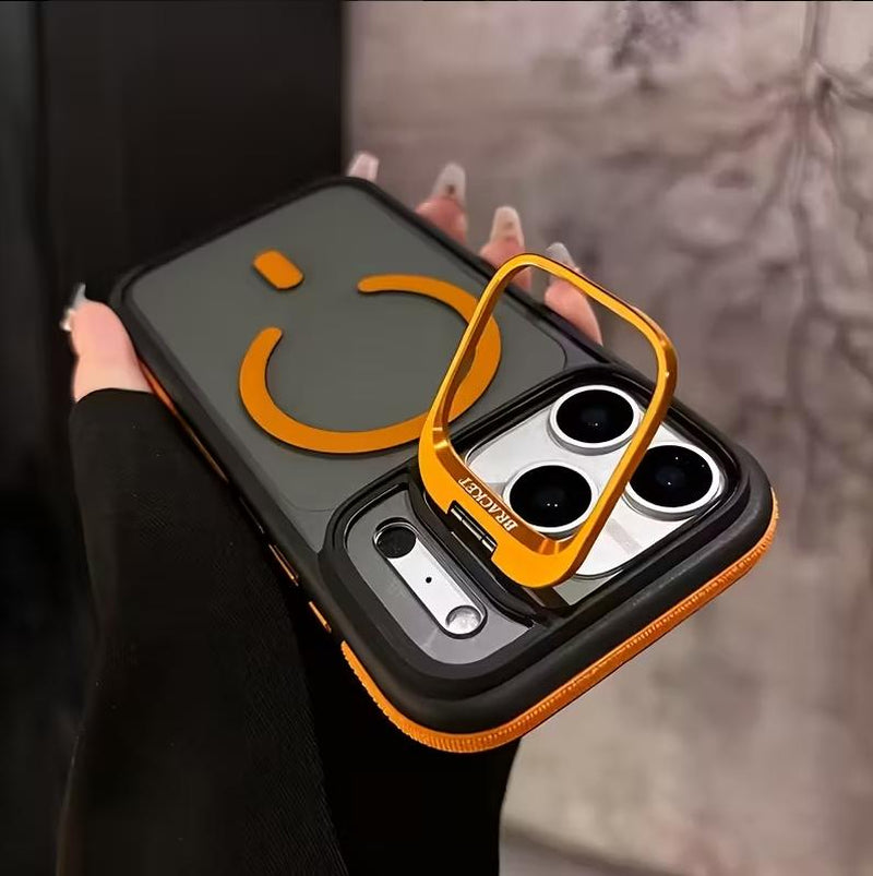 Advanced Invisible Lens Holder Magnetic Transparent Phone Case for Iphone 17/17 Pro/17 AIR/17 Pro Max/16/16 Pro/16 PLUS/16 Pro Max/15/14/13 Durable Soft Shock Resistant Orange Casing Protection Cellphone Iphone 15 Pro Max Case Iphone 13 Case - Protective