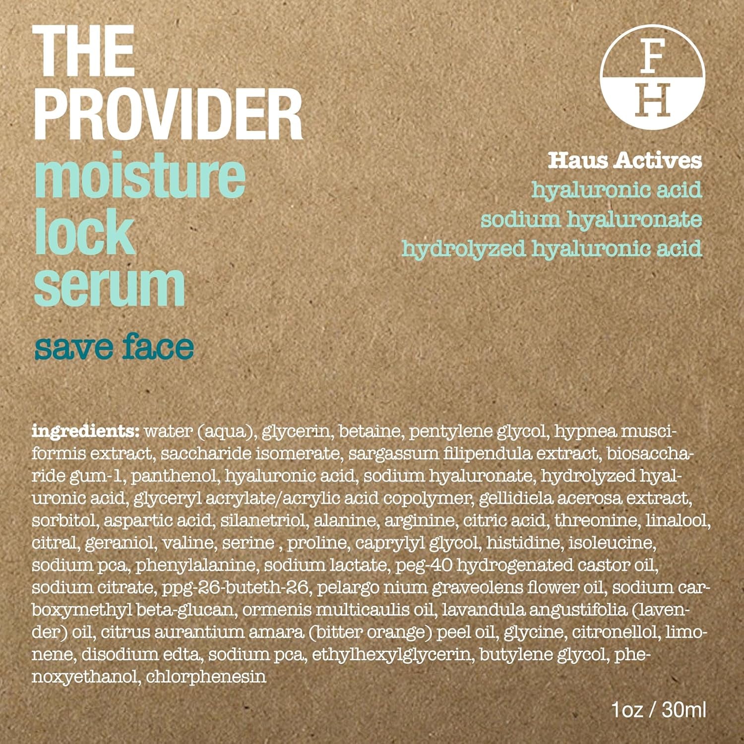 the Provider Hydrating Serum – Moisture Lock Treatment with Hyaluronic Acid