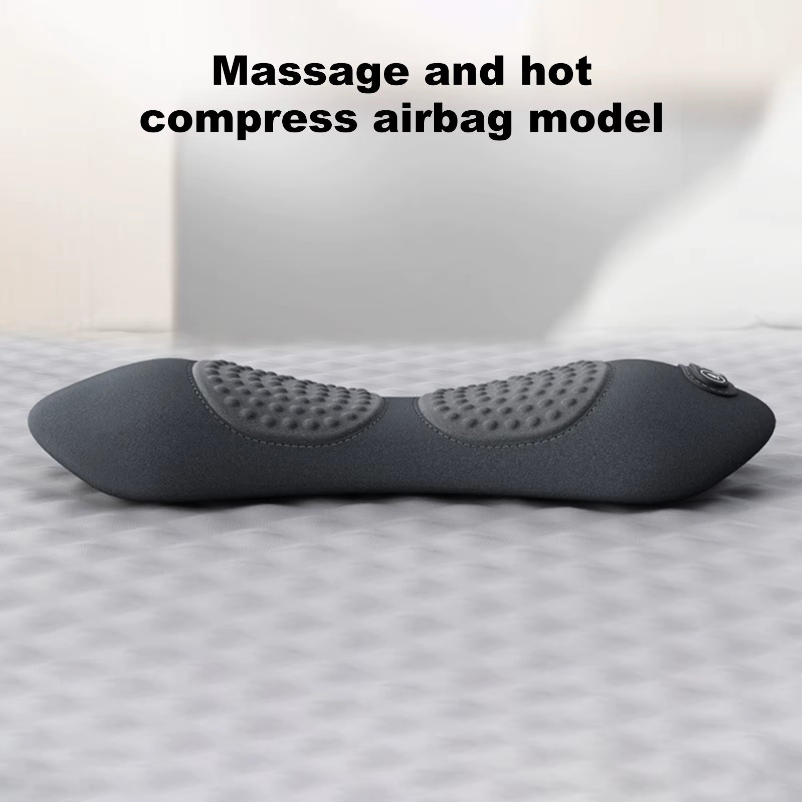 3 in 1 Electric Lumbar Support Pillow with Adjustable Height Back Massager with Heat Back Support Pillow for Lower Back